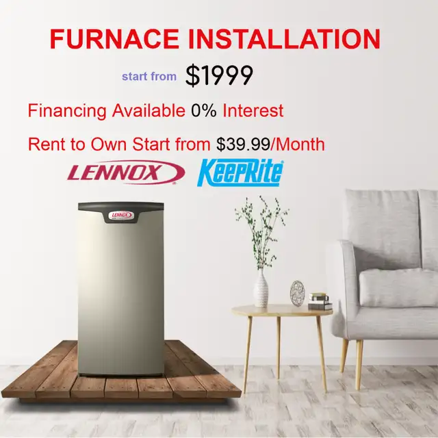 Air Conditioner and Furnace with Installation628637345817631214