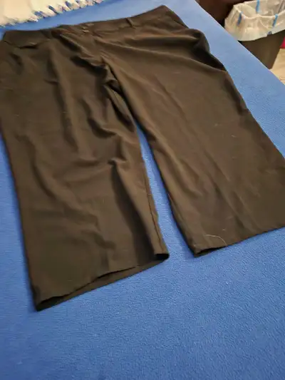 1 pair of woman's petite plus black dress pants, View more