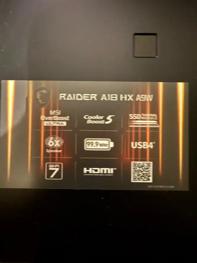 MSI Raider A18 HX in Laptops in Belleville - Image 3