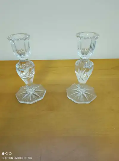 CRYSTAL PINWHEEL CANDLE HOLDERS, View more