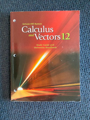 Calculus Vectors 12 Textbook in Ontario - Kijiji™
