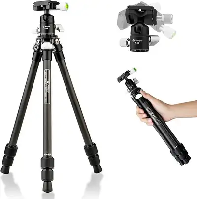 Fotopro Carbon Fiber Tripod P-2 + P-2H, View more