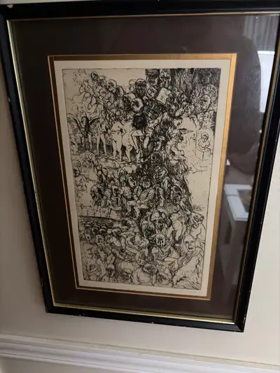 Ozer Kabaş Original Framed Etching 1/10, View more