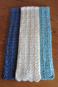 Hand Crocheted NEW Pretty Soft Scarves