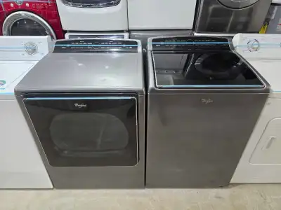 CAMBRIDGE! - Can Deliver Whirlpool 27" Grey Topload Washer & Ele, View more