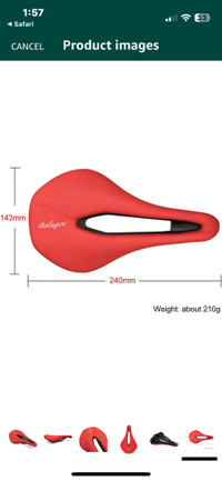 Balugoe Comfortable Men Women Bike Seat