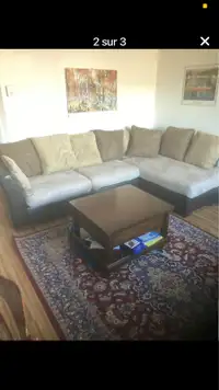 Sofa sectionnel salon