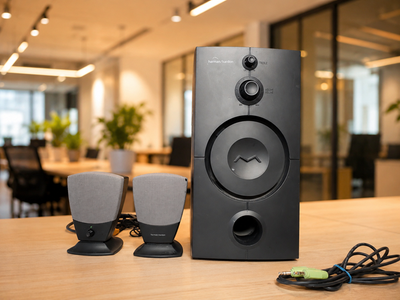 Home/Computer 3-way Speakers with Powered Subwoofer System, View more