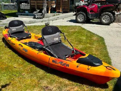 Sit on top Kayak. Near new. Stored inside c/w seats.