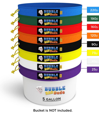 8 Bubble bags 220 to 25 micron - for plant extraction, View more