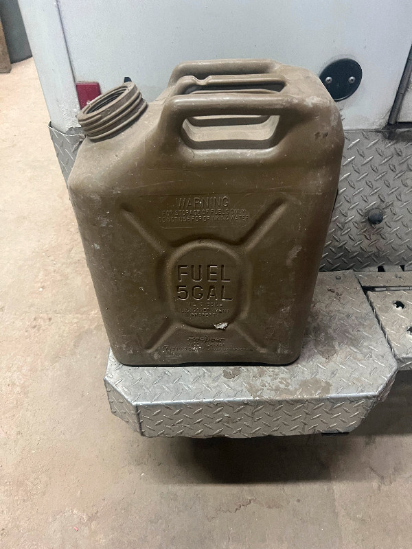 Plastic military style gas can in Arts & Collectibles in Hamilton