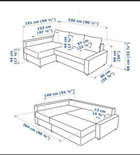 ****PULLOUT COUCH WITH STORAGE ~~~IKEA****