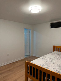 One basement bedroom with private bathroom Near Square One
