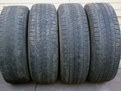 4-265/70R17 GOODYEAR WRANGLER ALL SEASON TIRES They are quality made in Canada Goodyear tires, not c...