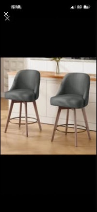 New Grey Counter Height Swivel Bar Stools (Set of 2) $50 Each Mississauga / Peel Region Toronto (GTA) Preview