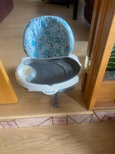 Dorel Indoor Booster Seat We used this in place of a high chair. Worked great on table/counter for m...