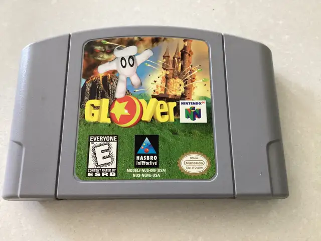 Glover Nintendo n64 game cartridge