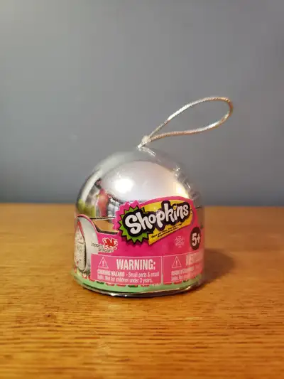 Shopkins Metallic Christmas Bauble Ornaments Silver - NEW, View more
