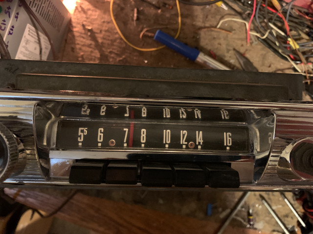 1956 Ford AM radio - 6 tubes.  Working in Audio & GPS in Hamilton