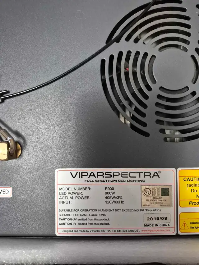 Viparspectra Grow Light, Fan/filter and Tent63654761789057121