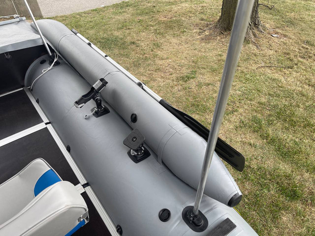 13' NEW Inflatable Catamaran Pontoon Boat Crabzz T395 in Other in City of Toronto - Image 2