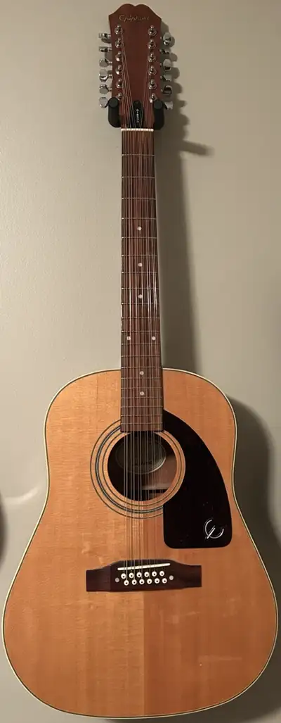 Epiphone AJ-15-12 NA 12-String Acoustic Guitar – Natural Finish, View more