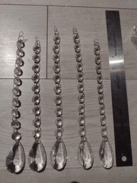Cristaux pour chandelier - Clear Crystal teardrop prisms 50mm