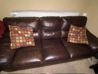 3 Piece Leather Sofa Set for Sale