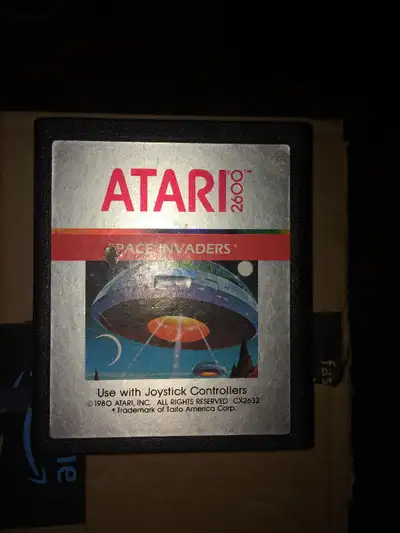 Space Invaders Silver Label Atari 2600 Cart only Authentic