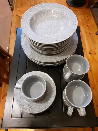 Mikasa vintage dishes Ultrastone grey, View more