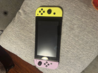 Nintendo Switch, two games, two controllers