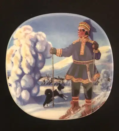 ARABIA Finland Mini Ceramic Wall Plate After the Polar Night, View more