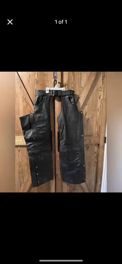 Leather Chaps size large , View more