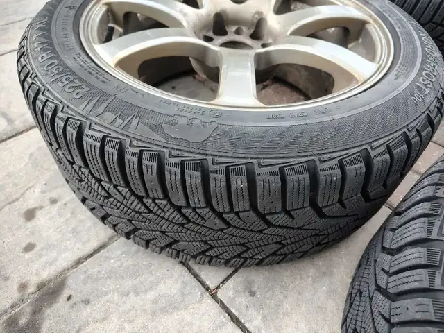 Aluminum Alloy Rims with Nord Frost Winter Tires 225/50R17 in Tires & Rims in Mississauga / Peel Region - Image 5