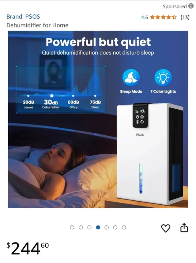 Brand-New Home Dehumidifier – Efficient & High-Performance444703241070202881