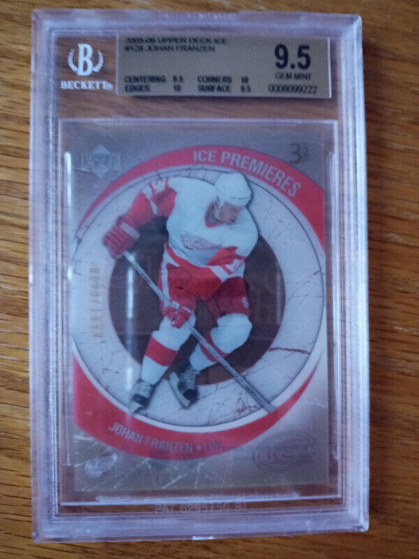 Johan Franzen 2005-06 Upper Deck Ice Premiers Rookie Card #128 in Arts & Collectibles in St. Catharines - Image 2