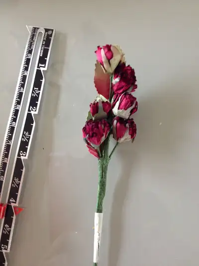 minature red rose crafting / dollhouse / headband flowers, View more