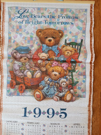Bear Calendar 1995/1996 - Vintage