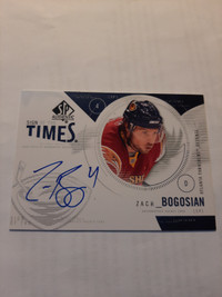 Zach Bogosian 2009/10 Upper Deck SP Authentic  Sign of the Times