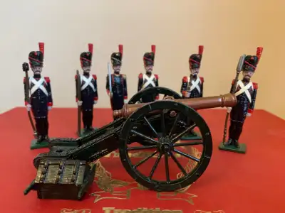 Metal Hand Painted Toy Soldiers French Artillery 1810, View more