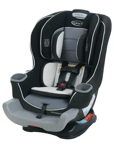 Graco extended2fit Convertible car seat. extra legroom allowing your child to safely ride rear-facin...