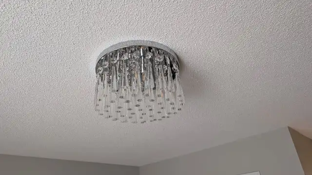 Modern Glass Pendant Light Fixture – Elegant Bedroom Lighting in Indoor Lighting & Fans in Ottawa - Image 2