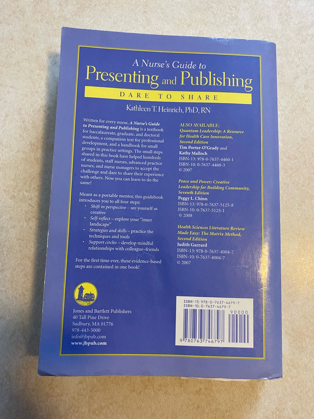Soft Covered Book: A Nurse’s Guide to Presenting and Publishing in Textbooks in Bridgewater - Image 2