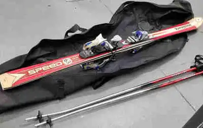 Dynastar Skis 160cm, Poles, and Bag, View more