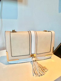 Call it Spring Beige and white women’s crossbody bag