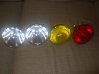 4 Flood lights, Red, Yellow, 2 Clear