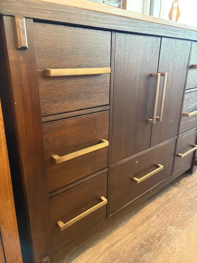 BRAND NEW 48'' Hardwood Single Bathroom Vanity with Marble Top in Cabinets & Countertops in Oakville / Halton Region - Image 5