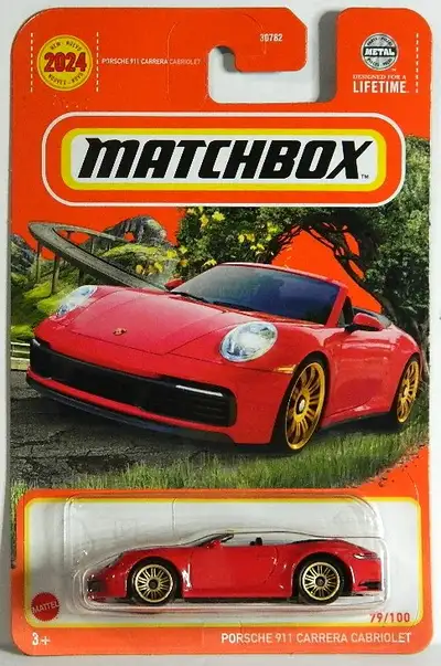 Matchbox 1/64 scale Porsche 911 Carrera Cabriolet diecast new sealed, $5 each. Pickup in north Ajax,...