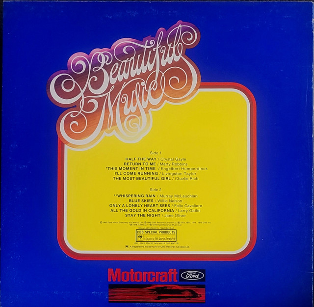Ford "Beautiful Music" compilation album. This is real. in CDs, DVDs & Blu-ray in Calgary - Image 2