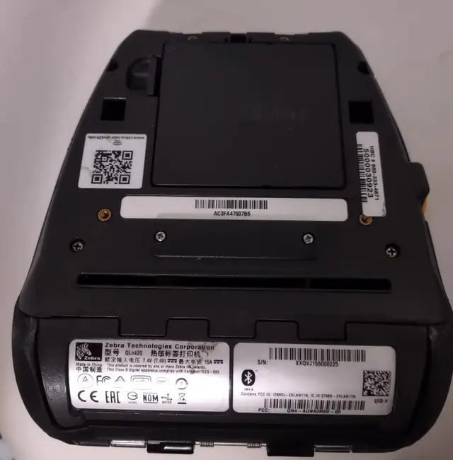 Lot of 2 Zebra QLN420 Wi-Fi & Bluetooth Mobile Label Printer no in Printers, Scanners & Fax in Kitchener / Waterloo - Image 5